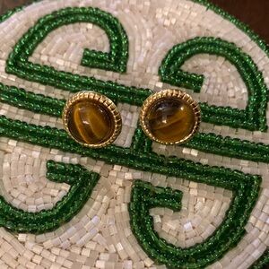 💛🥂Gold Tiger’s Eye Earrings!🥂💛